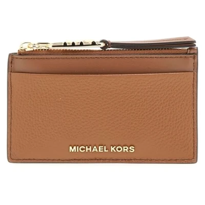 Image of Michael Kors Empiresm ZIP CARD CASE Wallet, Women&#039;s, Size: One Size, Luggage