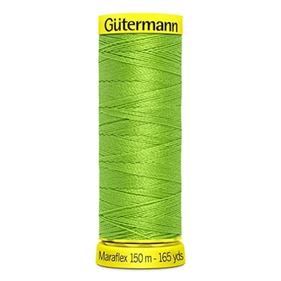 Image of Maraflex elastic sewing thread (336) 150 m Gütermann green