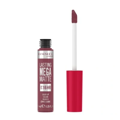Image of Rimmel London Lasting Mega Matte Liquid Lipstick, Long Lasting, Hydrating, Vegan Formula 900 Ravishing Rose, 7.4ml