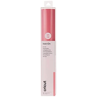 Image of Cricut Iron On Pink 61cm (24&quot;) Heat Transfer Vinyl Roll (HTV) For use with all Cutting Machines