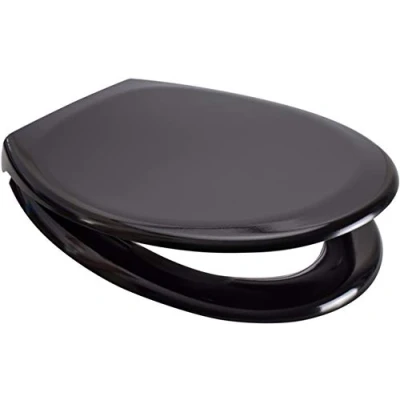 Image of RTS Black Soft Close Toilet Seat Quick Release Top/Bottom Fix