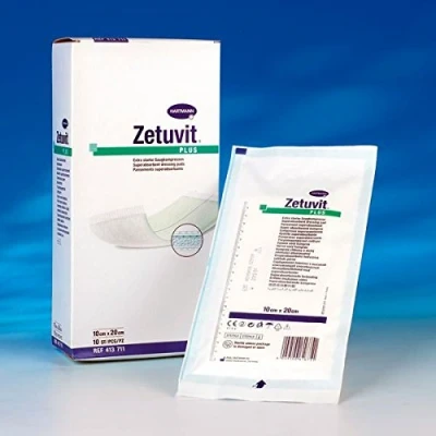 Image of Zetuvit 4137101 Plus Dressings, 10 cm x (Pack of 10)