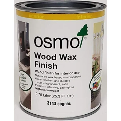 Image of Osmo Wood Wax Finish Transparent, 3143 Cognac .750 Liter
