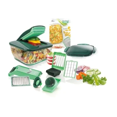 Image of Genius Nicer Dicer Chef (15 parts) Fruit cutter, vegetable onion chopper, slicer, mandolin