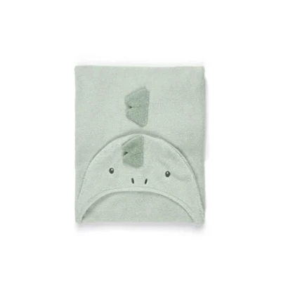 Image of Mamas &amp; Papas Soft Hooded Baby Towel, Dinosaur