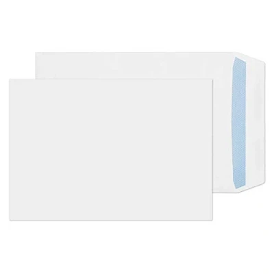 Image of Blake Purely Everyday 254 x 178 mm 100 gsm Pocket Self Seal Envelopes (3086) White Pack of 500