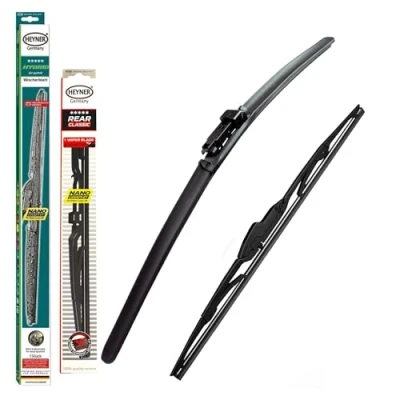 Image of Heyner Hybrid Windscreen Wiper Blade Front And Rear HH26PT12HRC Fits Toyota Aygo 2014 onwards
