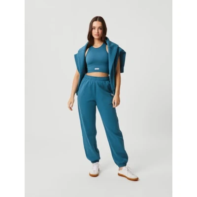 Image of Björn Borg Studio Oversized Pants Tracksuit bottoms, Women&#039;s, Size: XS, Mallard blue