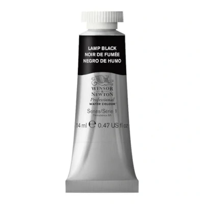 Image of Winsor &amp; Newton 14 ml Tube Professional Water Colour Paint, Lamp Black