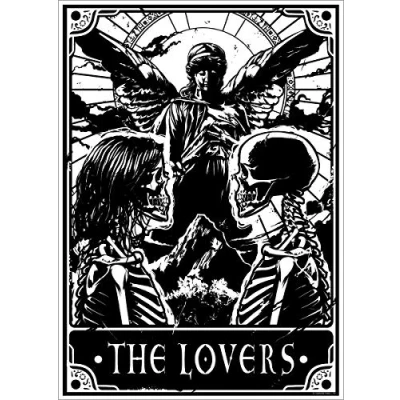 Image of Deadly Tarot The Lovers Mini Poster 32x44cm