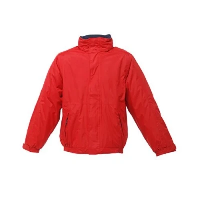 Image of Regatta Dover Jacket Fleece Lined Waterproof with concealed Hood (3XL, Classic Red/Navy)