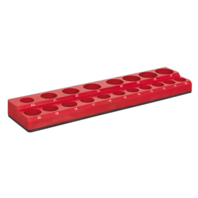 Image of Sealey Premier Socket Holder Magnetic 1/2&quot;Sq Drive Capacity 19 Sockets