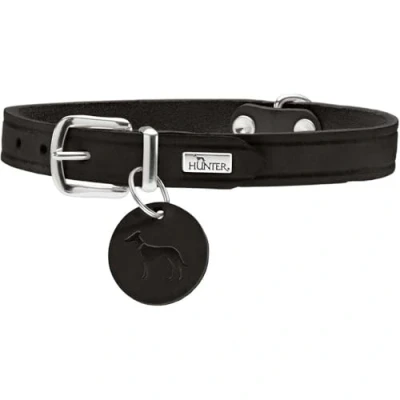 Image of HUNTER Collar Aalborg, 60 Soft genuine cow leather, black