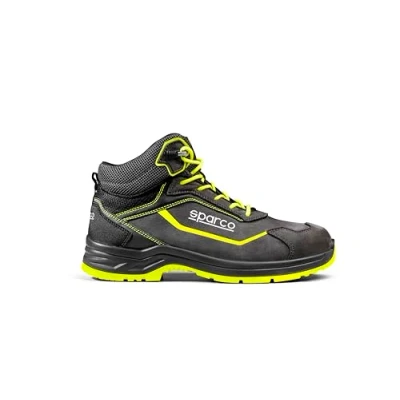 Image of Sparco Unisex Juri Fire and Safety Shoe, Yellow, 4 UK