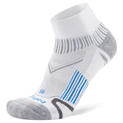 Image of Balega Enduro Arch Support Performance Quarter Athletic Running Socks for Men and Women (1 Pair), White, Large