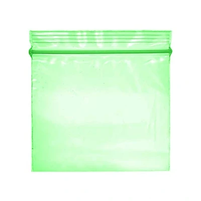 Image of Grip Seal Bags Zip Lock Resealable Plastic Baggies (50x50 mm (200 Pcs), Green)