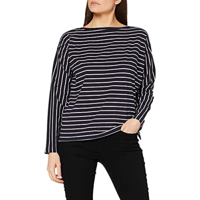Image of French Connection Women&#039;s Rosana Tim T Shirt, Blue (UTIL BL/Winter White 40), 10 (Size: S )