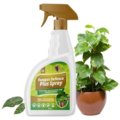 Image of Fungus Defence Plus Spray 500ml Organic Plant Protection Targets Blackspot, Mildew, Leaf Spot, Blight, Rust Ideal for Indoor &amp; Outdoor Use Safe on Fruits, Vegetables, Flowers Natural