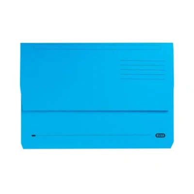 Image of Elba Foolscap Document Wallets, Blue A4+ Folders for Paperwork, Pack of 25