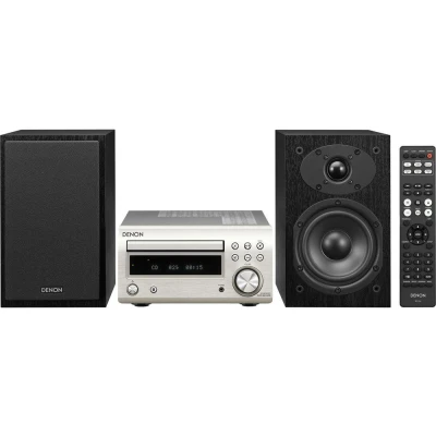 Image of DENON DM 41DAB Wireless Traditional Hi Fi System Premium Silver, Silver/Grey