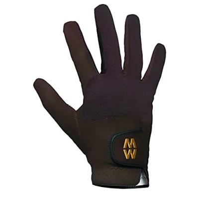 Image of 1 Pair Brown Macwet Short Mesh Sports Gloves Unisex 6