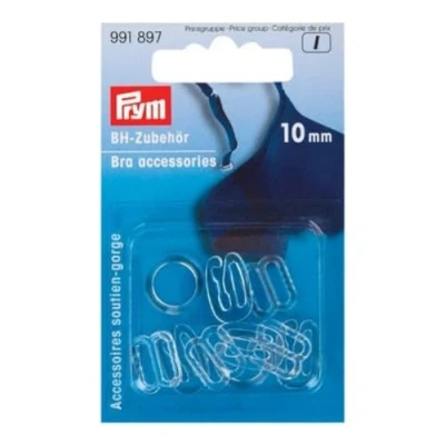 Image of Prym Bra Accessories, 10mm, KST, Transparent, 10 Stück