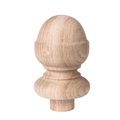 Image of Blueprint Joinery Oak Acorn Stair Newel Post Cap to fit 90mm Posts, Cap, 128 high (Full Cap)