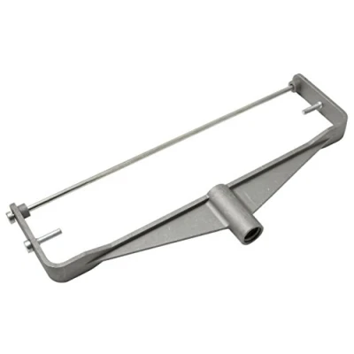 Image of ProDec 12 inch Cast Aluminium Heavy Duty Double Arm Paint Roller Frame with Screw Fitting for Extension Pole, Includes Choice of Fittings Full Width Bar and End Pins