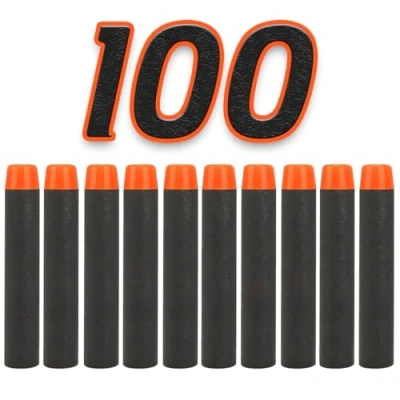 Image of König Design Nerf Arrows Pack of 100 Darts Ammunition Dart Bullets Refill Foam for N Strike Elite Blasters Series Hasbro Fortnite