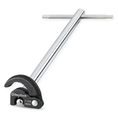 Image of DURATECH 11&quot; Basin Wrench, Sink Adjustable Tap Nut Spanner Spanner, Capacity of 3/8&quot; to 1 1/4&quot; for Fixing Back and Union Nuts Under
