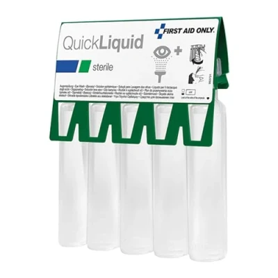 Image of First Aid Only 20 ml QuickLiquid Eyewash Ampoules Pack of 5 P 44009 00