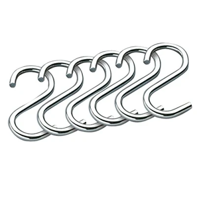 Image of Kuechenprofi 10.05100.38.06 S Hooks Chrome Set of 6 Stainless Steel Silver
