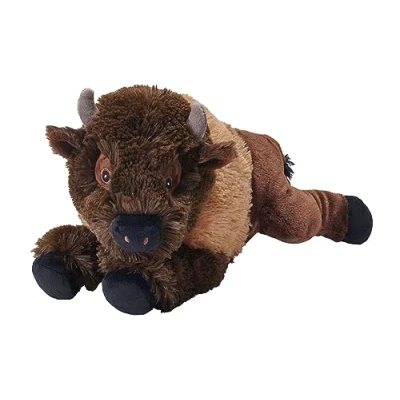 Image of Wild Republic Ecokins, Bison, Stuffed Animal, 12 inches, Gift for Kids, Plush Toy, Made from Spun Recycled Water Bottles, Eco Friendly, Child’s Room Decor