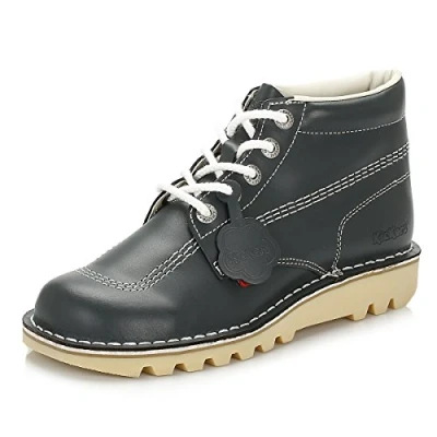 Image of Kickers Men&#039;s Kick Hi Classic Ankle Boots Extra Comfortable Added Durability Premium Quality, Navy, 10.5 UK