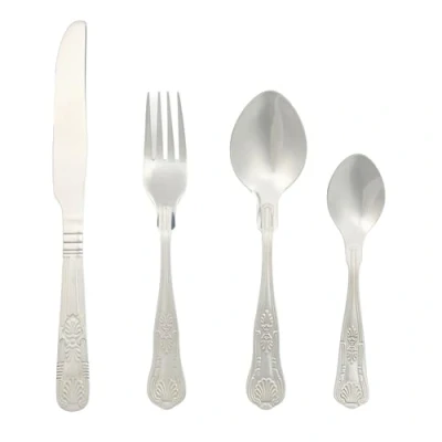 Image of Russell Hobbs COMBO 8758 Verona Cutlery Set 72 Piece 18/10 Stainless Steel, Table Utensils for 18 Place Settings, Dishwasher Safe, Forks/Knives/Spoons/Teaspoons Included in Set, 50 Year Guarantee