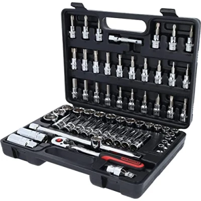 Image of KS Tools 918.0661 3/8&quot; CHROMEplus Socket set, 61 pcs