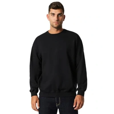 Image of Gildan Mens Softstyle Crewneck Sweatshirt, Black, 4XL