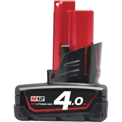 Image of Milwaukee M12B4 4.0Ah Lithium Ion Battery Red