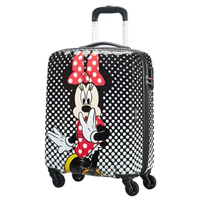 Image of American Tourister Disney Legends Spinner S, Kids luggage, 55 cm, 36 L, Multicolour (Minnie Mouse Polka Dot)
