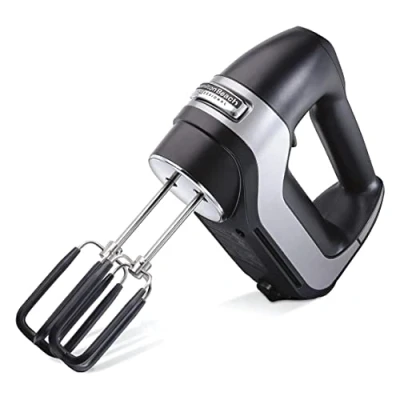 Image of Hamilton Beach 62655 SAU 7 Speed Digital Electric Hand Mixer, Plastic, 200 W, Black