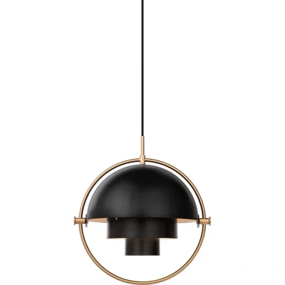 Image of GUBI Multi Lite pendant light, Ø 36 cm, brass/black