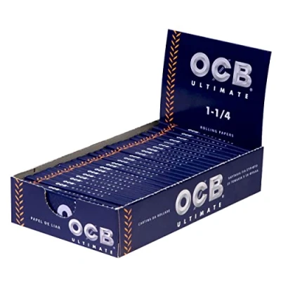 Image of OCB 15425 Ultimate Rolling Papers (Papers Short 25 booklets, 50 sheets