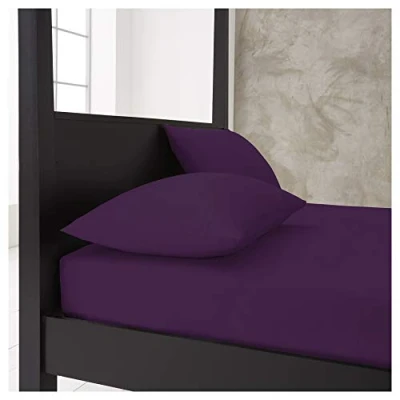 Image of Gaveno Cavailia Super Soft Plain Dyed Diamond Housewife Pillow Cases [ 48 x 74 Cm Berry ]