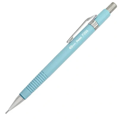 Image of Pentel P205 97C Mechanical Automatic Pencil Pastel Floral Range Forget Me Not (Pastel Blue) Single