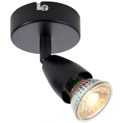 Image of Saxby Amalfi Single Spot Light Matt Black Paint