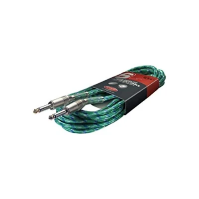 Image of Stagg SGC6VT GR 6m S Series Tweed Jack to Instrument Cable Green