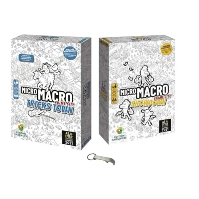 Image of Blumie Shop Full House Micro Macro Games Set + Tricks Town 1 Bottle Opener (Full Town) (BLU1694 BLU1094 BLU1037)