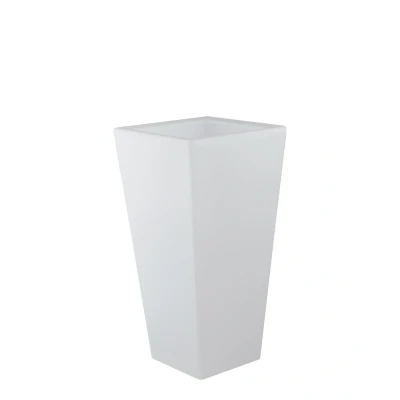 Image of Geco Outdoor RGBW LED Portable Vase Lamp, White, IP65, Rgb+4000K