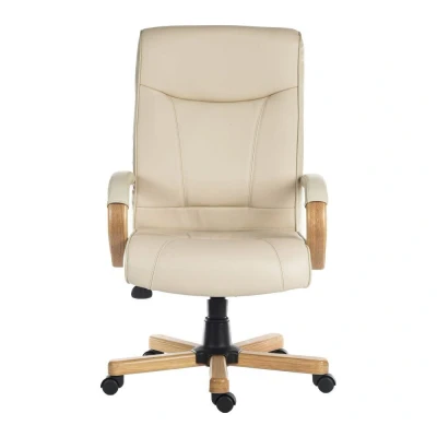 Image of Teknik 85 Series 8513 Bonded leather Reclining Executive Chair Knightsbridge Cream