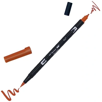 Image of Tombow ABT 947 Dual Brush Pen Burnt Sienna